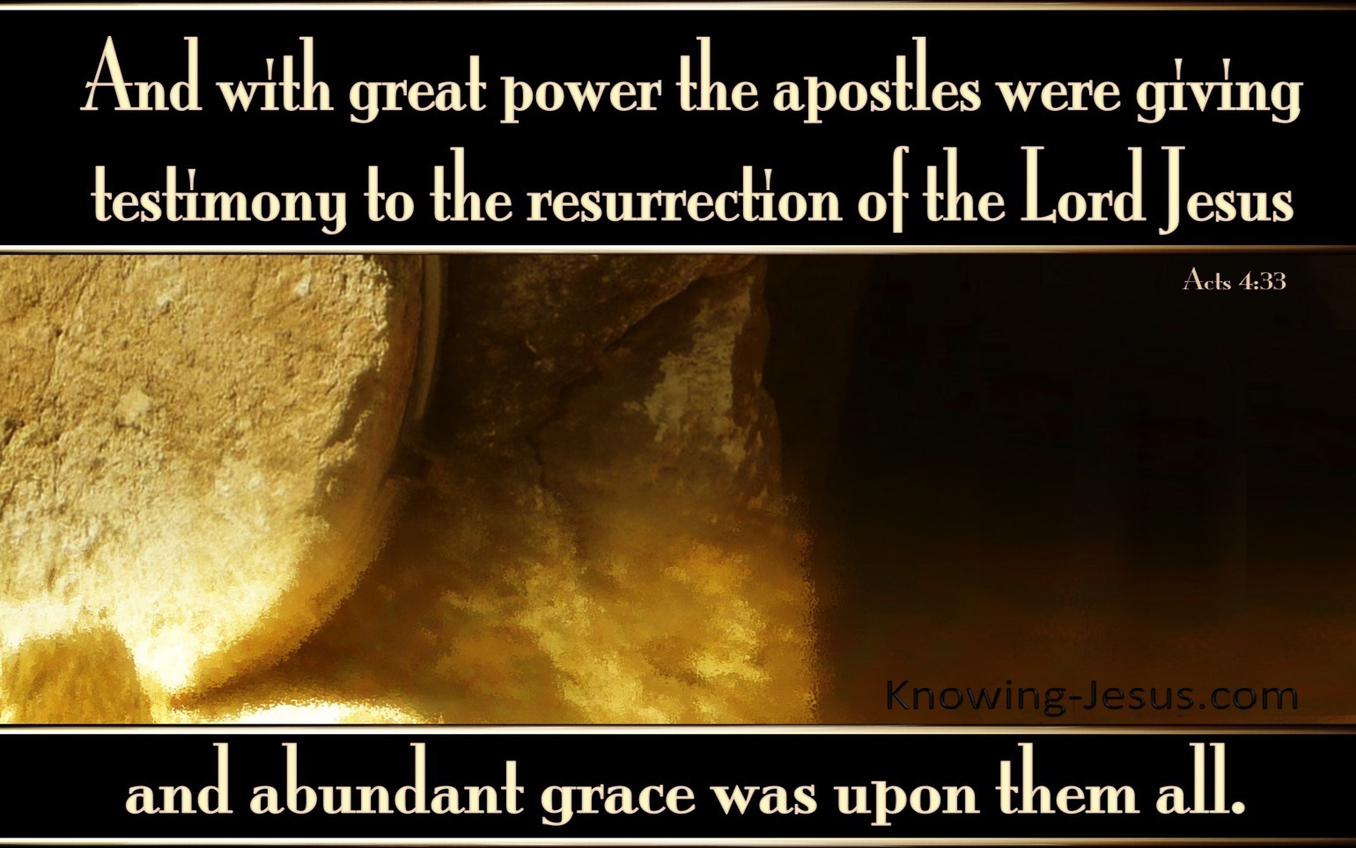 Acts 4:33 Testimony Of The Resurrection (brown)